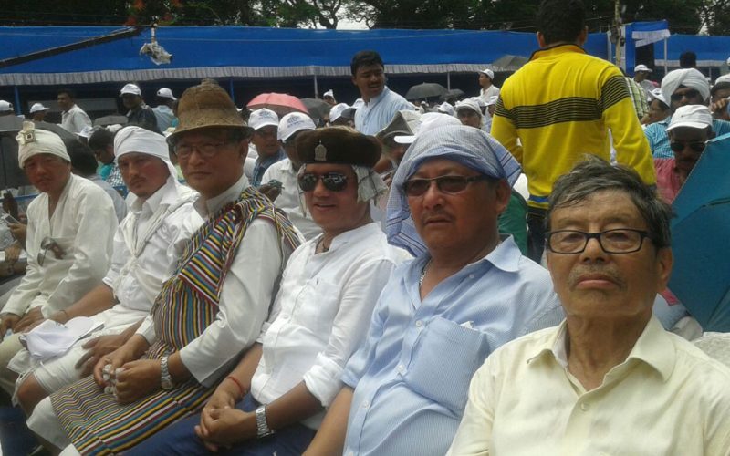 Attending the swearing in ceremony of Miss Mamata Banerjee