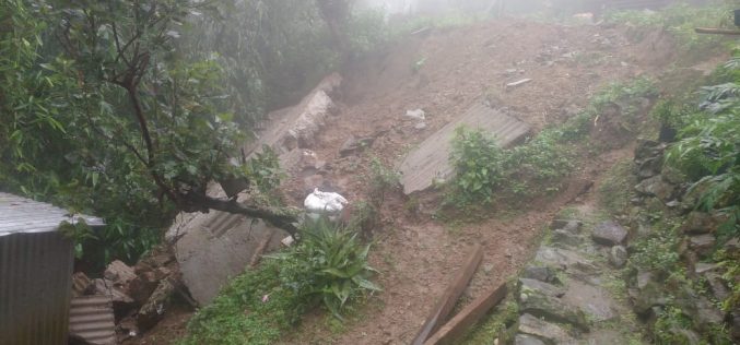 Incessant rainfall triggers landslides, affects numerous Khambu Rai beneficiaries